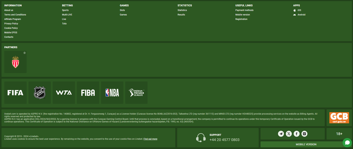 LineBet betting site